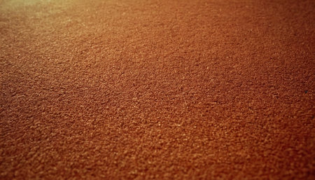 Running track background. Close up of running track texture. Sport background.の素材