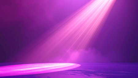 stage lighting effect in the dark,3d render illustration mockupの素材