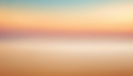 Abstract blurred background of sea and sky in pastel colors, soft focusの素材