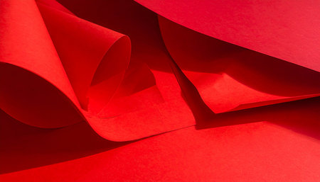 Red origami paper background with copy space for text or image.の素材