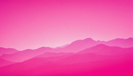Mountain landscape with pastel gradient color. Abstract background and texture for design.の素材