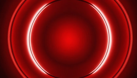 Abstract red background with lights. 3d rendering, 3d illustration.の素材