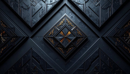 3d illustration of abstract geometric composition,digital artwork for creative graphic designの素材