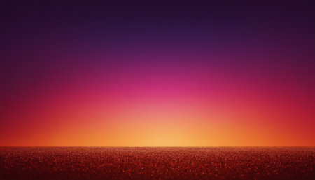 Sunset background with space for your text. 3D illustration.の素材