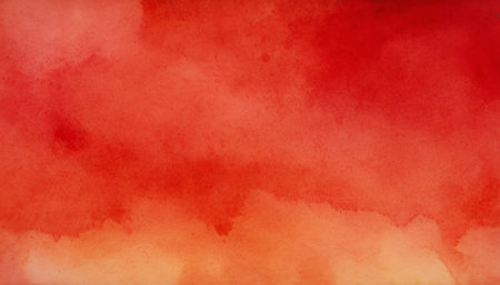 Abstract watercolor background. Red and orange watercolor background. Vector illustration.の素材
