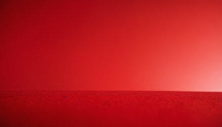 red background with copy space for text or image, soft focus.の素材
