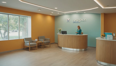 Interior of the hotel. reception deskの素材