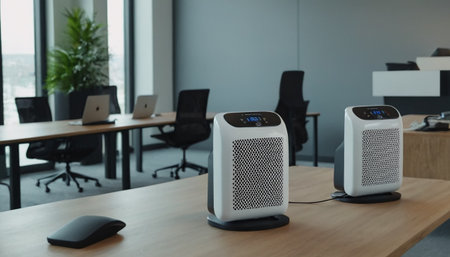 Air purifier in the office. Air purifier in the office.の素材