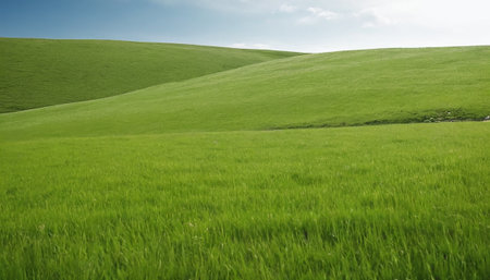 Green field in Tuscany, Italy, Europe. Spring landscape.の素材