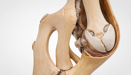 Human skeleton anatomy on white background. 3D illustration. Medical conceptの素材