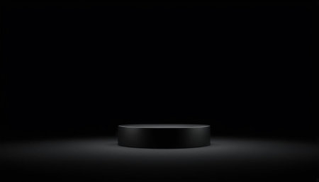 Minimalist white podium with palm leaf. 3D rendering.の素材