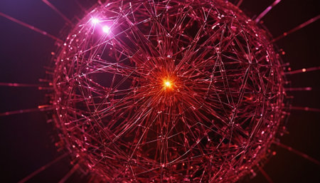 Abstract 3d rendering of chaotic particles. Futuristic background with chaotic particles. Flying debris.の素材