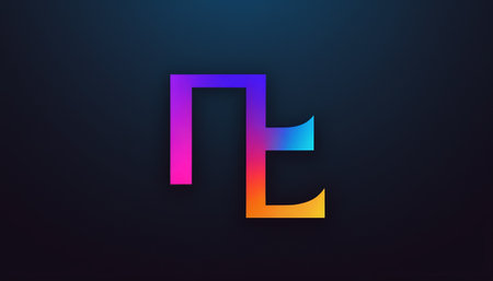 letter n e colorful logo combination design vector graphic symbol icon sign creative ideaの素材
