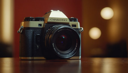 The old Soviet 35 mm SLR film camera Canon EOS.の素材