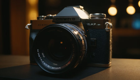 The old Soviet 35 mm SLR camera Zenit-4.の素材