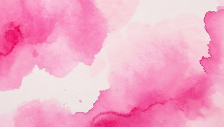 Abstract pink watercolor background. Watercolor painting on paper. Texture paper.の素材