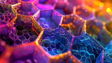 3d illustration of abstract geometric composition,digital art works. Computer generated graphics.の素材