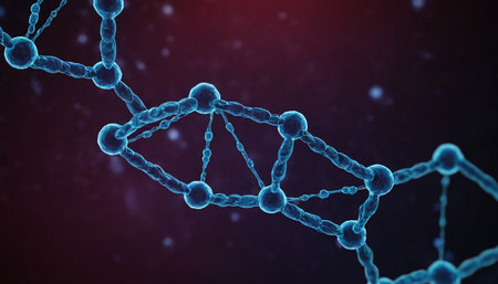 Digital illustration DNA structure in colour background. 3D rendering image.の素材