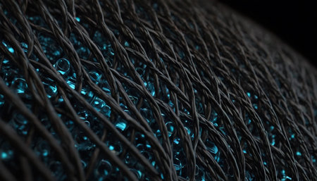 3D illustration of abstract fractal for creative design looks like glassの素材