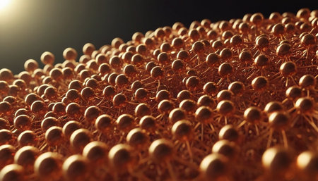 Molecular structure. 3D illustration. 3D CG. High resolution.の素材