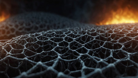 3d rendering of abstract geometric shape in virtual space. Futuristic backgroundの素材