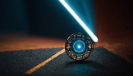 Close up view of a laser tag. Laser tag concept. 3D Renderingの素材