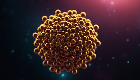 3d render of abstract molecule. Science or medical background. Futuristic concept.の素材