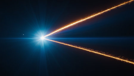 Blue folder with fire on a dark background. 3d rendering.の素材