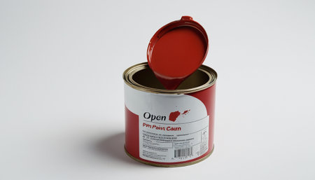 Cans of oil on a white background. 3d rendering.の素材