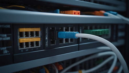 Two black dumbbells on a blue background. Toned.の素材