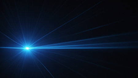 star with lens flare and bokeh effect made in 3d softwareの素材