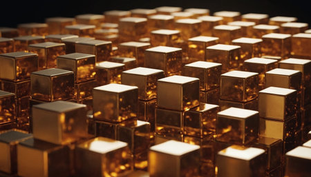 Teamwork concept with miniature people and cubes. 3D illustration.の素材