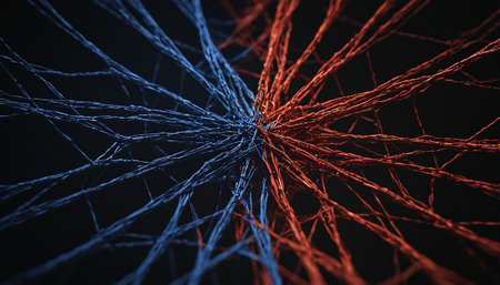 Abstract 3d rendering of chaotic particles. Flying debris. Futuristic shape.の素材