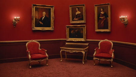 Interior of the Royal Palace in London, UK. The Royal Palace is the official residence of the British monarchs.の素材