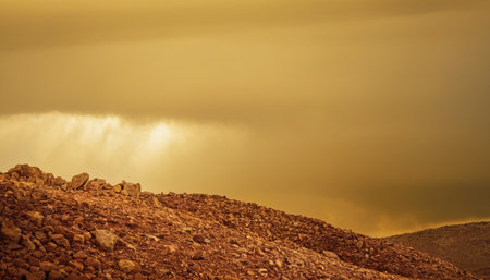 sunset at the top of the mountain, Fuerteventuraの素材