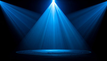 Stage Spotlight with Spotlights, Stage Podium Scene, Stage Backgroundの素材