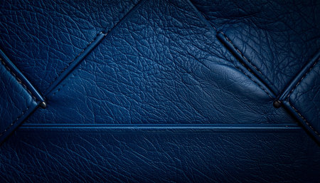 Blue leather texture for background. Close-up. Toned.の素材