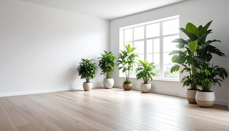 Modern bright interiors apartment 3D rendering illustration computer digitally generated imageの素材