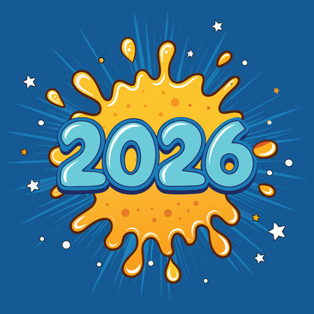 Happy new year 2016 design, vector illustration eps10 graphic.のイラスト素材