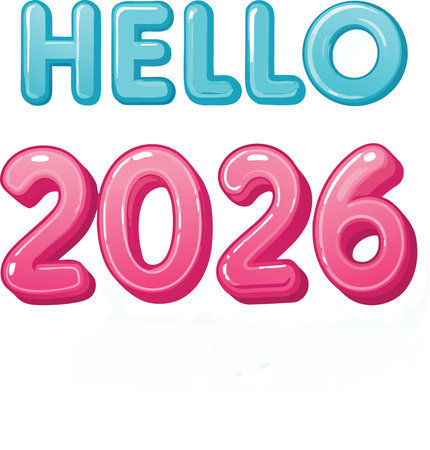 Illustration of the number of the year 2016 on a white backgroundのイラスト素材