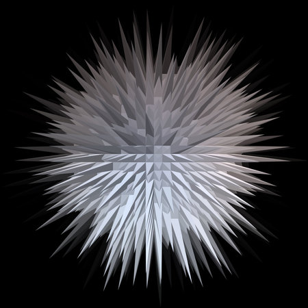 abstract background with a sharp explosion. 3d rendering, 3d illustration.の写真素材