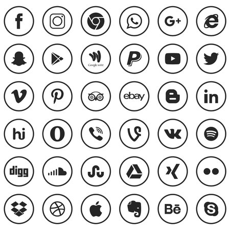 Set of icons for web sites and user interface. Vector illustration.のイラスト素材
