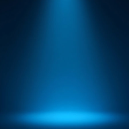 Elegant Gradient Transition in Cyan and Sapphire with Dramatic Light Effects, Modern Design Backgroundの素材