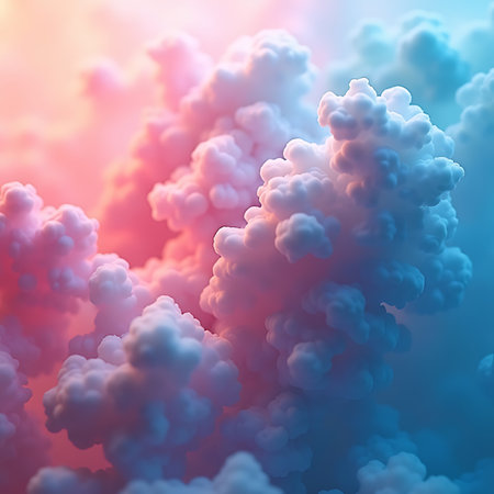 Abstract fluid design of ink swirling in water, soft cloudy details and motion effectの素材