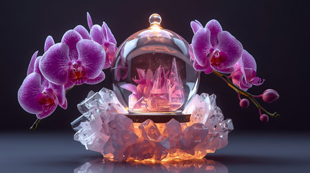 Transparent Dome with Enchanted Orchidsの素材