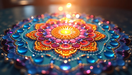 Hyper Detailed Mosaic Mandala Patternの素材