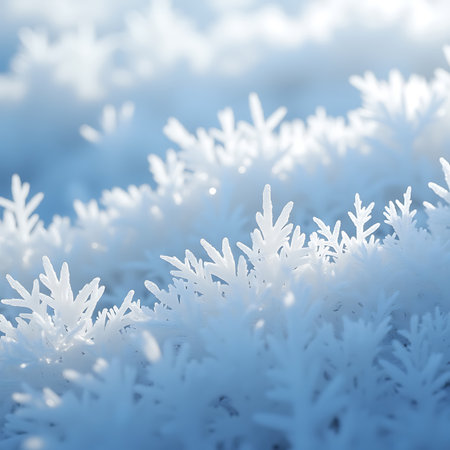 Frozen Window Texture with Delicate Frost Detailsの素材