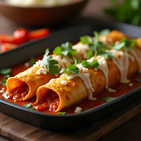 Gourmet Enchiladas Food Stylingの素材