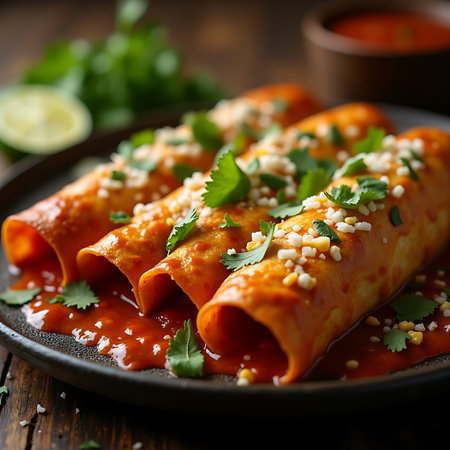 Authentic Enchiladas with Sauceの素材