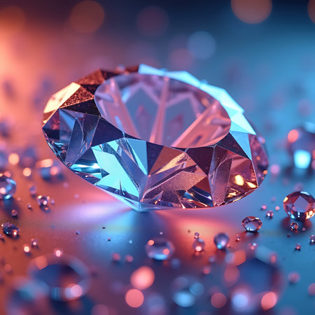 Diamond Surface with Prism Light Refractionの素材